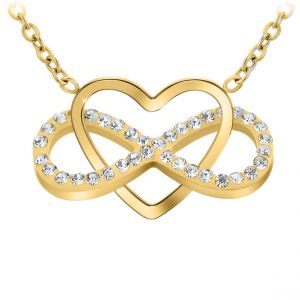 Collier c?ur et infini par So Charm ornée de cristaux Swarovski BS2845-DORE