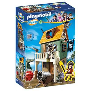 Image de Playmobil 4796 Super4 - Fort des pirates camouflé avec Ruby