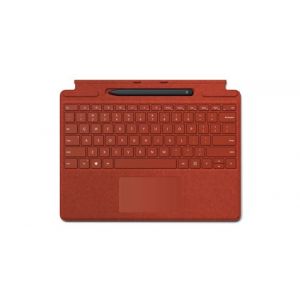 Image de Microsoft Clavier pour tablette Type Cover Surface Pro 8 + Surface Slim Pen - Rouge Coquelicot