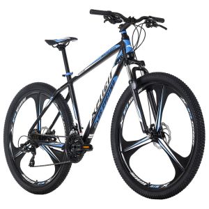 KS Cycling Vélo VTT Semi-Rigide 29'' - Xplicit - Homme - 21 Vitesses - Noir-Bleu - Taille de Cadre 48 cm