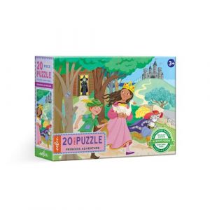 Eeboo Aventure de Princesse Puzzle 20 pi&egrave;ces pour Enfant de 3 Ans et Plus, PZPAV