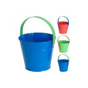 Seau Enfant Pour Plage - GENERIQUE - Ø16x13cm - Couleurs Assorties