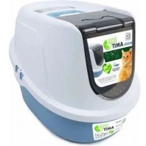 M pets Maison De Toilette - Eco Tima - M - Bleu Ocean