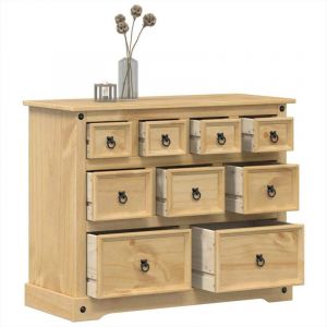 VidaXL Commode Corona 101x45x82 cm bois massif de pin