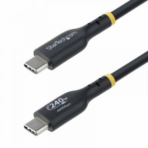 StarTech.com 3m USB C Charging Cable, USB-IF Certified USB-C Cable, 240W - Cable USB de type-C - 24 pin USB-C pour 24 pin USB-C - 3 m