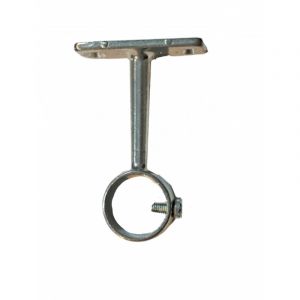 1 Support oeil alu pour penderie ø20 l 80 mm Coloris - Nickel - Nickel