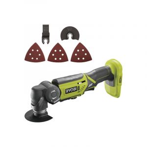 Ryobi Pack - Multitool R18MT-0 - 18V One+ sans batterie ni chargeur - Kit de 12 accessoires RAKMT12KIT
