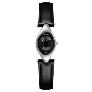 Pierre Lannier Montre Femme Ovni - 094L633 Bracelet Cuir Noir