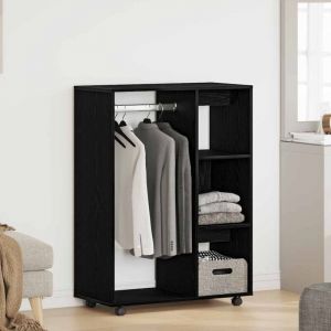 VidaXL Armoire en ch&ecirc;ne noir 80x40x110 cm Bois d'ing&eacute;nierie