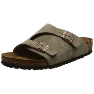 Birkenstock Zürich 50463, Chaussures mixte adulte - Taupe, 39 (étroit) EU