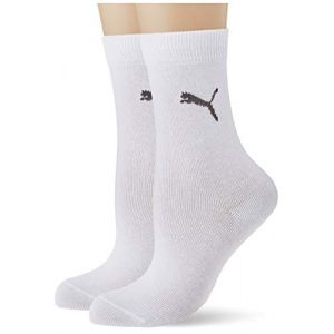 Puma Enfant Paquet De 2 Eas Rd Chaussettes Mi-Hautes, Blanc, Bébé 6-8.5