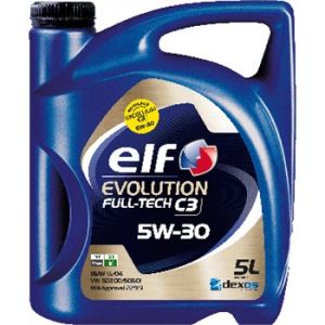 Elf Huile moteur Evolution Full-Tech C3 5W30 Essence et Diesel 5 L