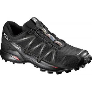 Image de Salomon Homme Speedcross 4 Chaussures de Trail Running, Noir (Black/Black/Black Metallic), Taille: 44