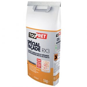 Toupret Enduit spécial façade - 5 Kg - poudre - Enduit en poudre