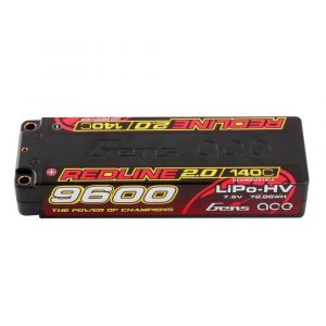 Gens Ace Batterie Lipo REDLINE 2.0 SERIES 9600MAH 7.6V 140C HardCase HV