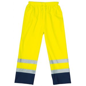 Euro Protection Pantalon de pluie haute visibilité jaune bleu taille l : 70321