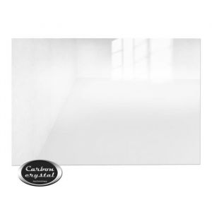 Viesta H580-GW Chauffage infrarouge 580 watts, panneau chauffant en verre blanc avec la plus grande efficacité grâce à la