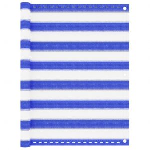 Image de VidaXL &Eacute;cran de balcon Bleu et blanc 90x600 cm PEHD