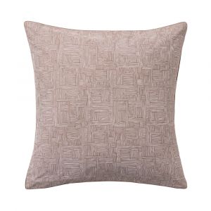 Essix Taie d'oreiller en percale de coton beige 65 x 65 cm
