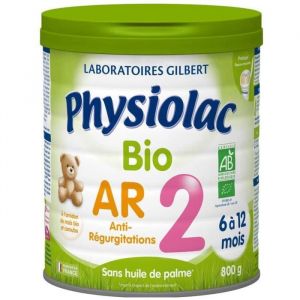 Lait B&eacute;b&eacute; Physiolac Bio Anti-R&eacute;gurgitations 2 De 6 &Agrave; 12 Mois 800 G 431190