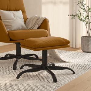 VidaXL Repose-pied Marron 60x60x39 cm Velours Marron