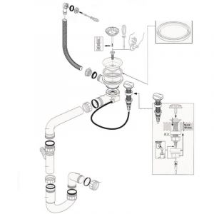 Cuisissimo - Vidage automatique gain de place 1 bac CUIPD013