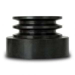 Eberth Double embrayage centrifuge arbre de 25 mm pour courroie double cannelée, rainure à ressort de 7 mm, diamètre du rouleau de courroie trapézoïdale de