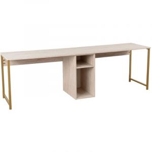 Menzzo Bureau 2 places en aggloméré Twin