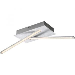 Globo Lighting Plafonnier LED en plastique 11x12x48cm Gris m&eacute;tallis&eacute;