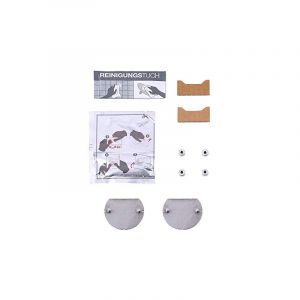 Keuco Kit adhésif type 1 pour porte-papier toilette avec étagère en verre et étagères de douche sélectionnées, collage au lieu de percer, salle de bain ou WC d'invités
