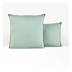 Taie d'oreiller en percale de coton, Bolzano Vert Couleur Vert Taille M
