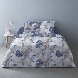 Dourev Housse de couette 240x220 Chika bleu + 2 taies - Bleu
