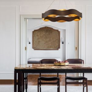 Elstead Lighting Vaughan Suspension LED, QN-VAUGHAN-P-L-BRZ-GD,