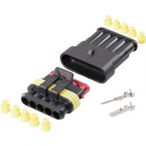 TE Connectivity Set Superseal série AMP-Superseal 1.5mm Nbr total de pôles 5 Pas 6 mm 1 l'ens.
