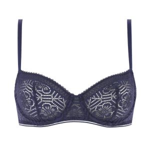 Soutien-gorge corbeille armatures bleu
