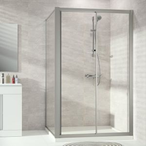 H&Uuml;PPE Alpha 2 Porte coulissante, avec &eacute;l&eacute;ment fixe, pour niche, pour paroi lat&eacute;rale, A22309087321, A22309