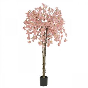 Ligne Deco Cerisier artificiel retombant rose 180cm