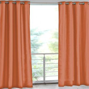 Rideau d'extérieur en polyester 135x240 TOILE terracotta