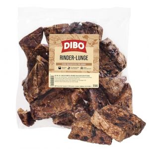 Dibo Poumon de b&oelig;uf, Sachet de 250 g, Petite collation Naturelle ou friandise pour interm&eacute;diaires, Nourriture pour Chien, Article &agrave; m&acirc;cher de qualit&eacute; sans Produits Chimiques de