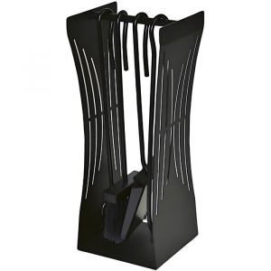 Serviteur de chemin&eacute;e avec 4 accessoires Zalvik Edilinox