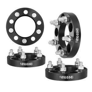 Elargisseur de Voie 4 Pieces Epaisseur 25 mm, Entretoises de Roue 5 Boulons, Modeles de Boulons 127 x 114 mm, Alesage Diametre de 82,5 mm, Adaptateur
