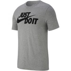 Nike T-shirts Sportswear Just Do It Swoosh - Dark Grey Heather / Black - XL