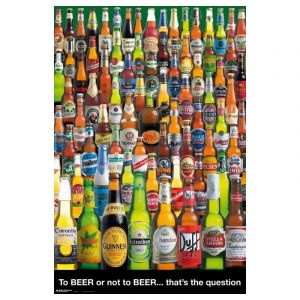 Grupo erik Poster To Beer Or Not To Beer - Deco Maison, Decoration Murale, Affiche Décorative