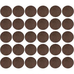 Cyclingcolors 30x Cache vis adhésif autocollant diamètre 20mm bouchon trou meuble table chaise maison, bois chêne