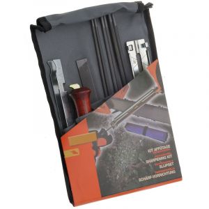 Jardiaffaires Kit d'affûtage complet pour chaîne de tronçonneuse avec etui
