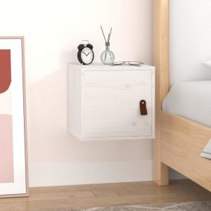 VidaXL Armoire murale Blanc 31,5x30x30 cm Bois de pin massif