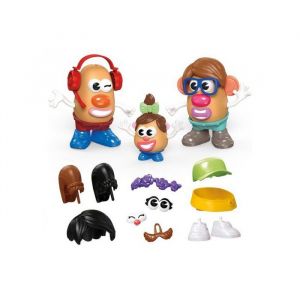 Hasbro Coffret famille patate 44 pieces pour creer 3 personnages potato - monsieur madame bebe - set jouet enfant 2 ans et carte