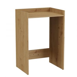 Como - Meuble De Rangement Pour Machine À Laver - Meuble Sdb - 64x50x97.5 Cm - Buanderie - Chêne