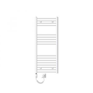 Ecd Germany Radiateur Porte Serviettes mural Radiateur S&egrave;che-serviettes coud&eacute; 500 x 1200 mm blanc &eacute;lectrique 1200W