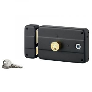 THIRARD Serrure en applique 140 x72mm, &agrave; poign&eacute;e, horizontal, ouverture &agrave; gauche